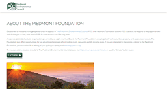 Desktop Screenshot of piedmontfoundation.org