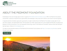 Tablet Screenshot of piedmontfoundation.org